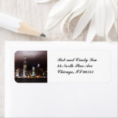 City Skyline Adresetiketten Etiket (Insitu)