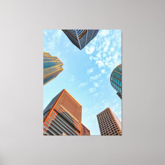 City Skyline Canvas Afdruk (Voorkant)