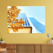 City Skyline Canvas Afdruk (Insitu (Woonkamer))