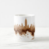 City Skyline Coffee Stain Art Koffiemok (Center)