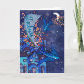 City Skyline Community Thank You Card Feestdagen Kaart (Voorkant)