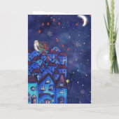 City Skyline Community Thank You Card Feestdagen Kaart (Achterkant)