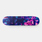City skyline Cyberpunk tone Persoonlijk Skateboard (Horizontaal)
