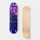 City skyline Cyberpunk tone Persoonlijk Skateboard (Voorkant)