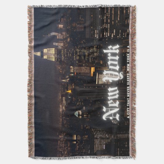 City Skyline Deken (Voorkant Verticaal)