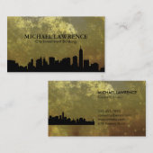 City Skyline (goud) Visitekaartje (Voorkant / Achterkant)