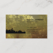 City Skyline (goud) Visitekaartje (Achterkant)