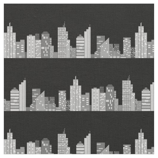 City Skyline in Night Stof (Close Up)