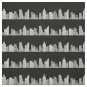 City Skyline in Night Stof (Swatch)