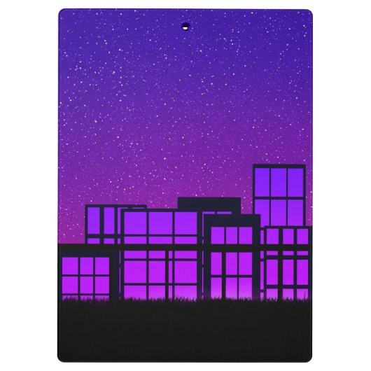 City Skyline Klembord (Achterkant)