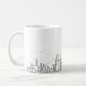 City skyline koffiemok (Links)