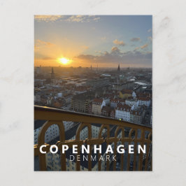 City Skyline Kopenhagen Denemarken Scandinavia Mod Briefkaart