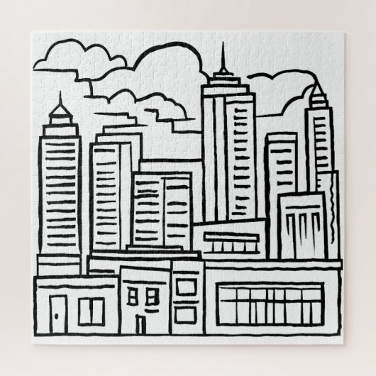 City Skyline Legpuzzel (Verticaal)