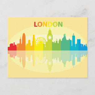 City Skyline   Londen, Engeland Briefkaart