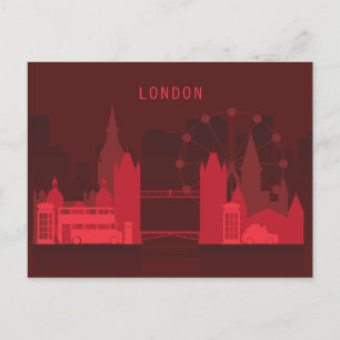 City Skyline   Londen, Engeland Briefkaart