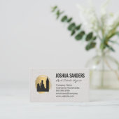 City Skyline | makelaar Visitekaartje (Staand voorkant)