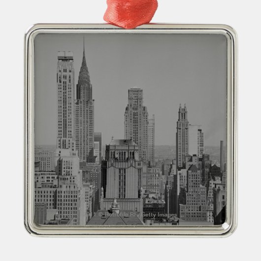 City skyline metalen ornament (Voorkant)