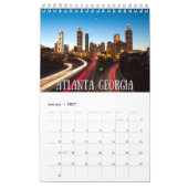 City Skyline Monthly Wall Agenda Kalender (Jan 2027)