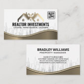 City Skyline | Onroerend goed | Qr-code Visitekaartje (Voorkant / Achterkant)