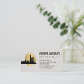 City Skyline | Onroerend goed Visitekaartje (Staand voorkant)