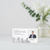 City Skyline Photo Visitekaartje (Staand voorkant)