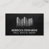 City Skyline Pixels | Vastgoed Visitekaartje (Voorkant)