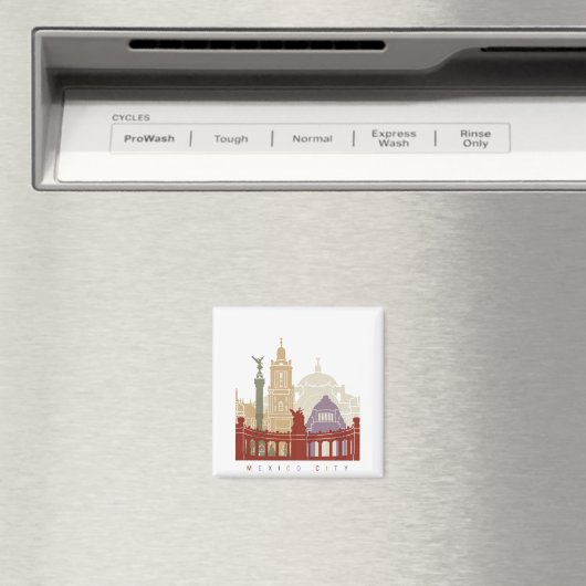 City skyline poster magneet (Insitu (Vaatwasser))