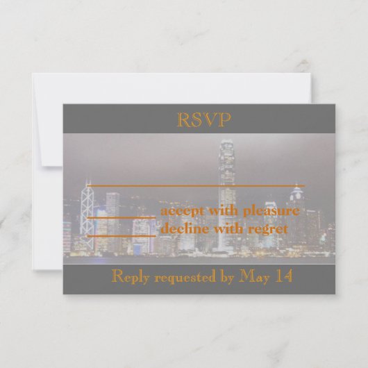 City Skyline RSVP 2 Kaartje (Voorkant)