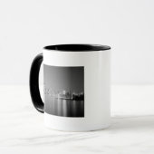City skyline 's nachts mok (Voorkant links)