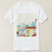  City skyline T-shirt (Design voorkant)