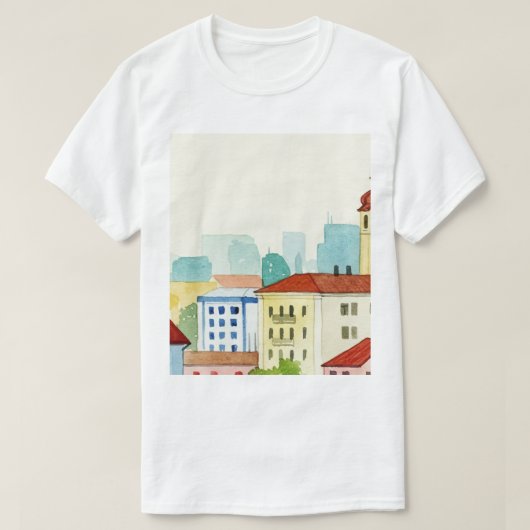 City skyline T-shirt (Design voorkant)