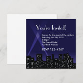 City Skyline Uitnodiging (Voorkant / Achterkant)