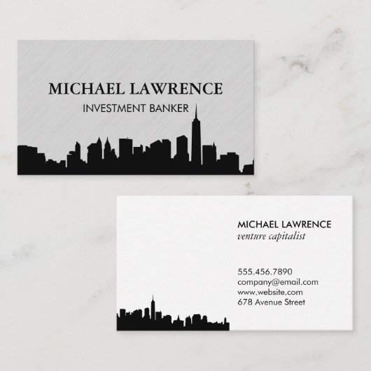 City Skyline Visitekaartje (Voorkant / Achterkant)