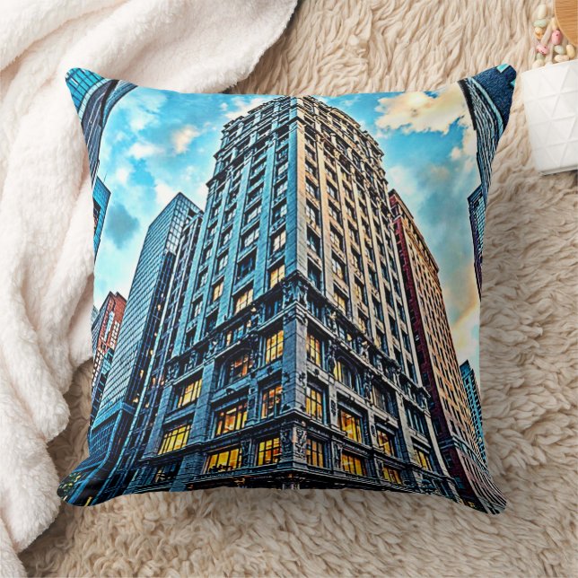 City Skyscraper Art Kussen (Deken)