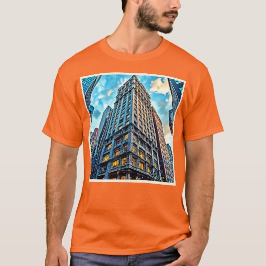 City Skyscraper Art T-shirt (Voorkant)
