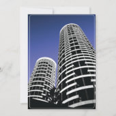 City Skyscraper-uitnodigingen Kaart (Voorkant)