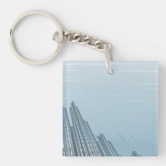 City Skyscrapers Sleutelhanger (Voorkant)