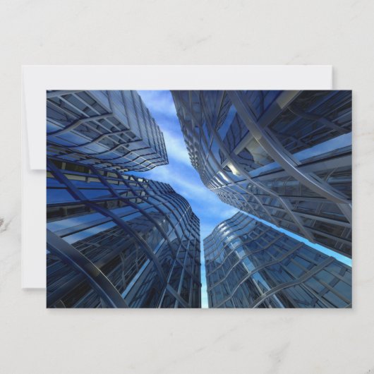 City Skyscrapers-uitnodigingen Kaart (Voorkant)