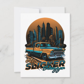 City Slicker Swagger - vrachtwagen Feestdagenkaart