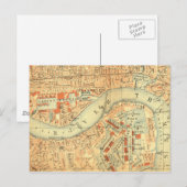 City Slickers - Vintage plattegrond Londen rivier Briefkaart (Voorkant / Achterkant)