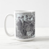 CITY SNOW SLIDE (1860) Kunst Kerst Mok (Links)