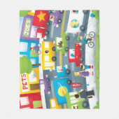 City Street Fleece Deken (Voorkant)