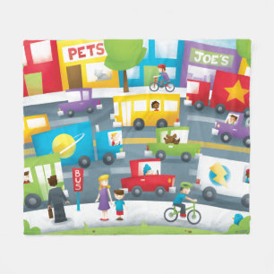 City Street Fleece Deken