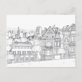 City Street kleurstof briefkaart cadeau (Voorkant)