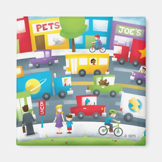 City Street Magneet (Voorkant)