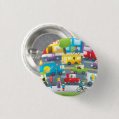 City Street Ronde Button 3,2 Cm (Voorkant /achterkant)