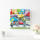 City Street Vierkante Klok (Huis)