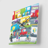 City Street Vierkante Klok (Hoek)