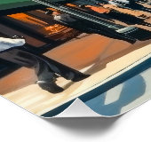 City Streets Magazine Illustratie Perfect Poster (Hoek)