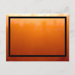City Sunset Design Impressionist Abstract Sinaasap Briefkaart